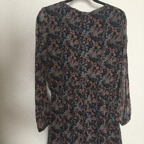 ROXY Chiffon Long Sleeve Dress - Picture 7 of 10